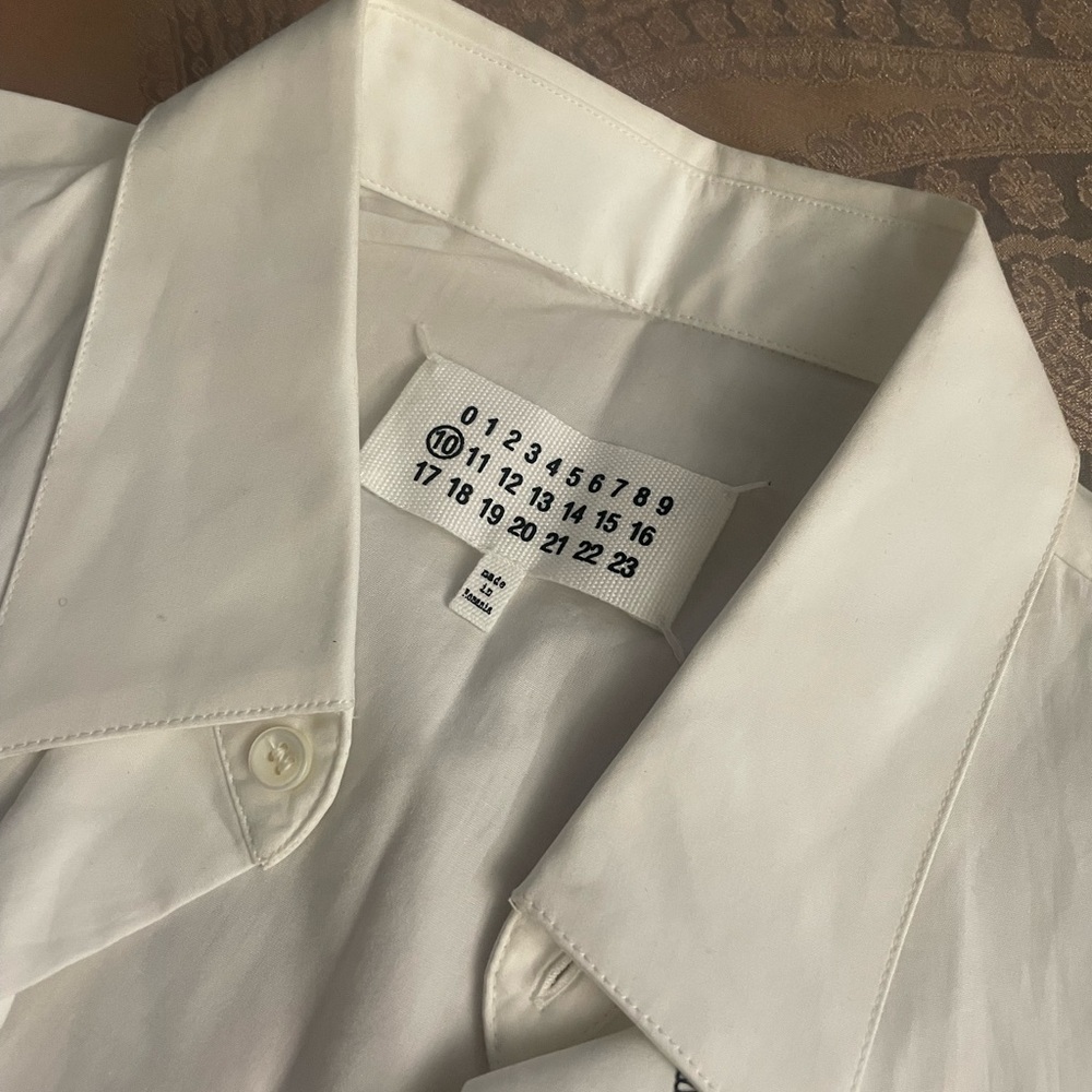 Maison Margiela Mens Cotton Stitch Shirt Sz 41/L - Picture 12 of 12